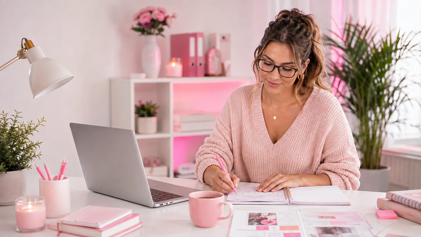 ChatRecruit writer planning ideas at a desk
